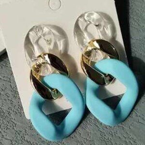 Chain Link Statement Earrings